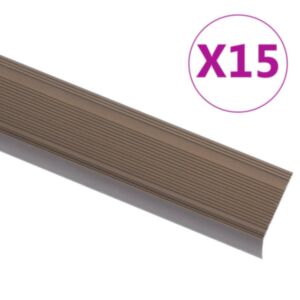 Pood24 trepikaitsmed L-kujulised 15 tk, alumiinium, 100 cm, pruun