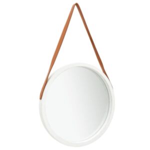 Pood24 seinapeegel rihmaga 50 cm, valge