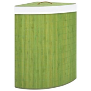 Pood24 bambusest nurga pesukorv, roheline, 60 l