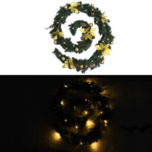 Pood24 jõuluvanik LED-tuledega roheline, 2,7 m, PVC