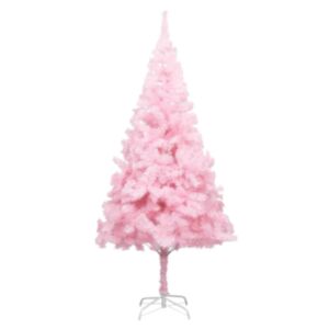 Pood24 kunstkuusk alusega, roosa, 213 cm, PVC