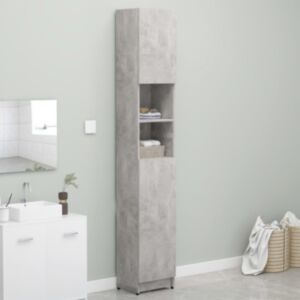 Pood24 pesumasinakapp, betoonhall, 32 x 25,5 x 190 cm, puitlaastplaat