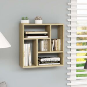 Pood24 seinariiul, Sonoma tamm, 45,1 x 16 x 45,1 cm, puitlaastplaat 