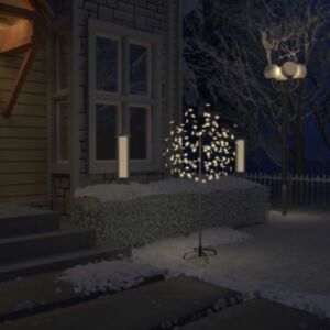 Pood24 jõulupuu 120 LEDi, soe valge, kirsiõied 150 cm