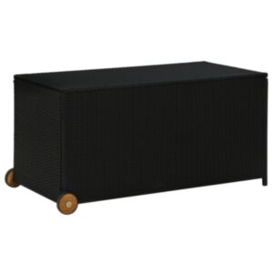 Pood24 aia hoiukast, must, 130 x 65 x 115 cm, polürotang
