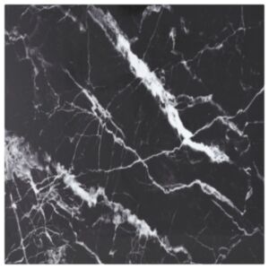 Pood24 lauaplaat, must 60x60 cm, 6 mm, karastatud klaas marmordisain