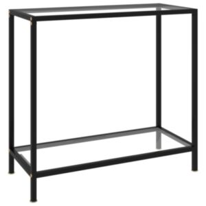 Консольный стол POOD24, прозрачный, 80 x 35 x 75 см, закаленное стекло