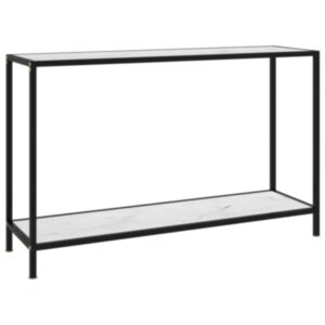 Консольный стол POOD24, белый, 120 x 35 x 75 см, закаленное стекло