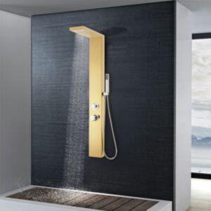 Pood24 dušipaneeli süsteem, roostevaba teras 201, kuldne