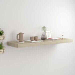 POOD24 полка навесная, дуб, МДФ 80 x 23,5 x 3,8 см
