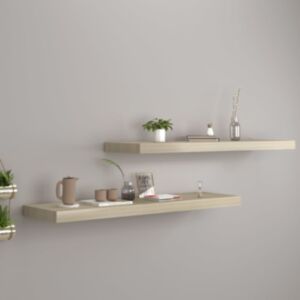 Pood24 seinariiulid, 2 tk, tammevärvi, 90 x 23,5 x 3,8 cm MDF