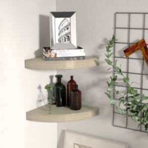 Pood24 nurgariiulid, 2 tk, tammevärvi, 25 x 25 x 3,8 cm MDF