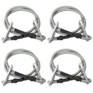 310252 Pood24 Ropes with Carabiner 4 pcs Rubber