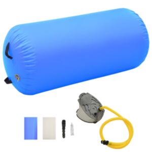 Pood24 täispumbatav võimlemisrull pumbaga 120x75 cm PVC sinine