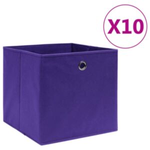 Pood24 mittekootud kangast hoiukastid 10 tk, 28 x 28 x 28 cm, lilla