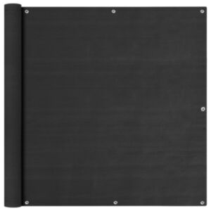 POOD24 балконная перегородка антрацитово-серая 120x600 см HDPE