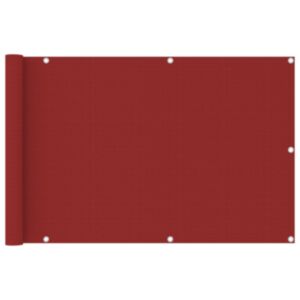 Pood24 rõdusirm, punane, 90 x 400 cm, HDPE
