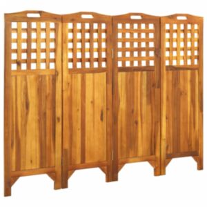Pood24 4 paneeliga sirm, 161x2x120 cm, akaatsiapuit