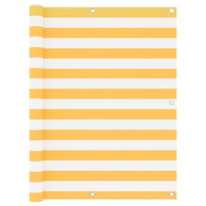 Балконная ширма POOD24, бело-желтая, 120 x 300 см, ткань оксфорд