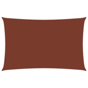 Pood24 oxford-kangast päikesepuri ristkülik, 2 x 5 m terrakota