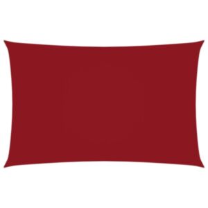 Pood24 oxford-kangast päikesepuri, ristkülik, 2 x 4,5 m, punane