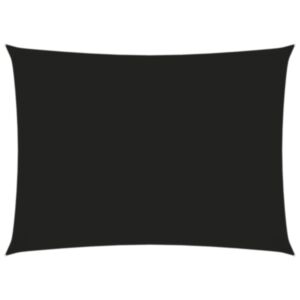 Pood24 oxford-kangast päikesepuri, ristkülik, 2,5 x 4 m, must