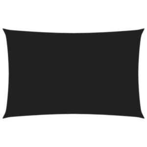 Pood24 oxford-kangast päikesepuri, ristkülik, 3 x 6 m, must