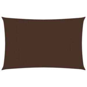 Pood24 oxford-kangast päikesepuri, ristkülik, 2 x 5 m pruun