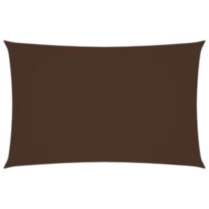 Pood24 oxford-kangast päikesepuri, ristkülikukujuline, 2,5 x 5 m pruun