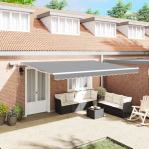 Varikatus koos Valge 4,5 × 3 m Metall