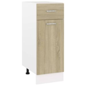 Pood24 alumine kapp, Sonoma tamm, 30 x 46 x 81,5 cm, puitlaastplaat