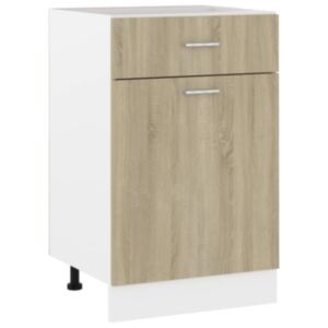 Pood24 alumine kapp, Sonoma tamm, 50 x 46 x 81,5 cm, puitlaastplaat