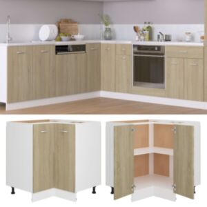 Pood24 alumine nurgakapp, Sonoma tamm 75,5x75,5x80,5 cm puitlaastplaat