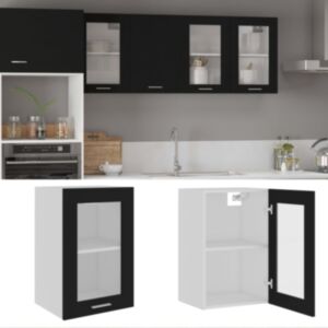 Pood24 köögikapp, must, 40 x 31 x 60 cm, puitlaastplaat
