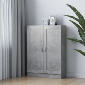 Pood24 книжный шкаф серый бетон 82,5 x 30,5 x 115 см ДСП