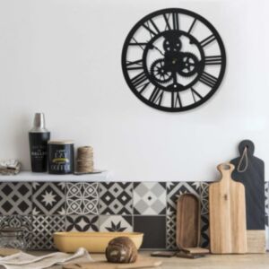 325168 Pood24 Wall Clock Black 30 cm Acrylic
