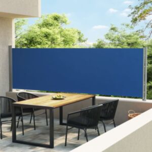 Pood24 lahtitõmmatav terrassi külgsein, 140 x 600 cm, sinine