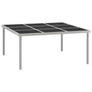 Pood24 aialaud, 170x170x74,5 cm, klaas ja teras