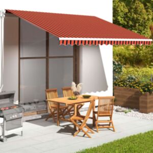 Pood24 varikatuse asenduskangas, oranž ja pruun, 4,5 x 3,5 m