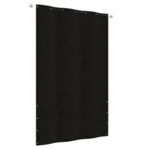 Балконная ширма Pood24, черная, 140 x 240 см, ткань Оксфорд