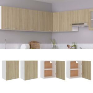 Pood24 seinakapid 2 tk, Sonoma tamm, 50 x 31 x 60 cm, puitlaastplaat