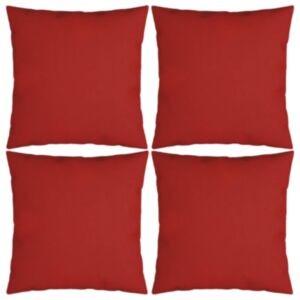 Pood24 dekoratiivpadjad 4 tk, punane, 60x60 cm, kangas