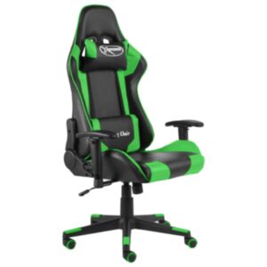 Pood24 вращающееся игровое кресло зеленый ПВХ
