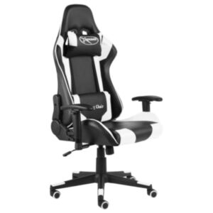 Pood24 вращающееся игровое кресло белый ПВХ