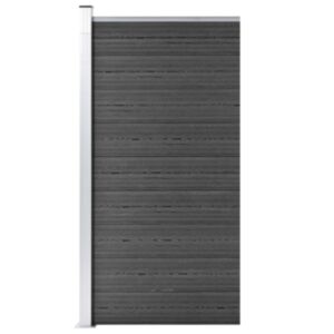 Садовая панель POOD24, ДПК, 95 x 186 см, черная