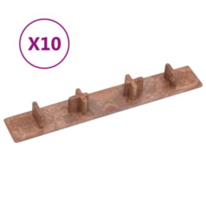 Pood24 terrassilaua otsakorgid 10 tk, pruun, plast