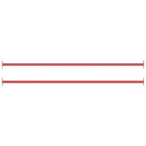 Pood24 turnimislatid, 2 tk, 125 cm, teras, punane