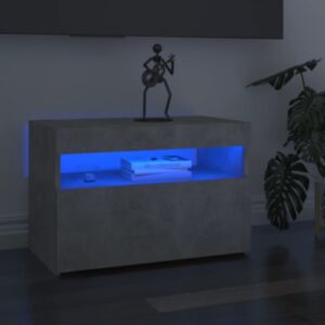 Pood24 telerialus LED-tuledega, betoonhall, 60 x 35 x 40 cm