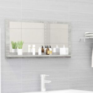 Pood24 vannitoa peeglikapp betoonhall 80 x 10,5 x 37 cm puitlaastplaat