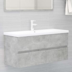 Pood24 valamukapp, betoonhall, 100 x 38,5 x 45 cm puitlaastplaat
